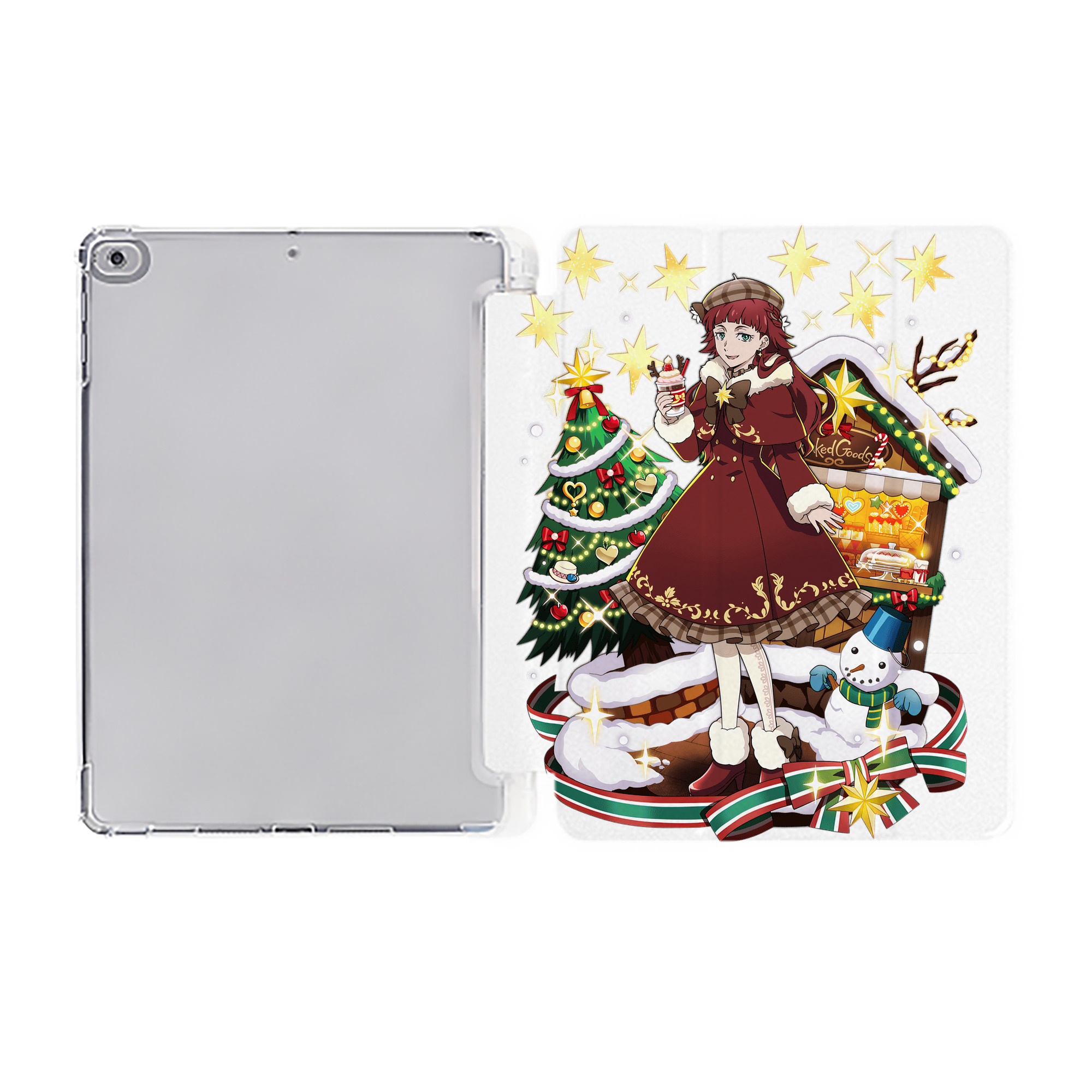 （画像用） 文豪ストレイドッグス Bungo Stray Dogs IPad ケース ペン収納付き 三つ折りスタンド PUレザー×シリコン 対応機種9.5/10.5/10.9インチ